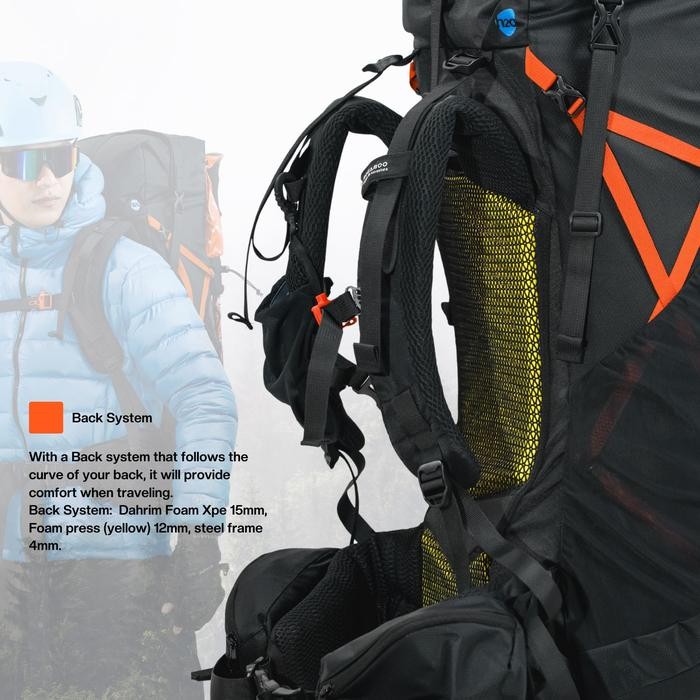 BOGABOO OZANICH 40 Liter - Tas Ransel Gunung LIGHTWEIGHT Ultralight40 L - Tas Pendaki Gunung Carrier