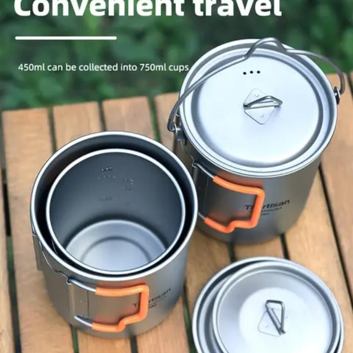 Terbaru Titanium Mug Ultralight Thomshoo 750ml not Toaks Keith Naturehike