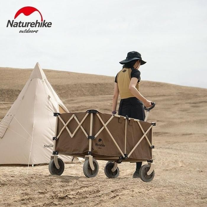 Troli lipat naturehike NH20PJ005 TC02 gerobak lipat camping