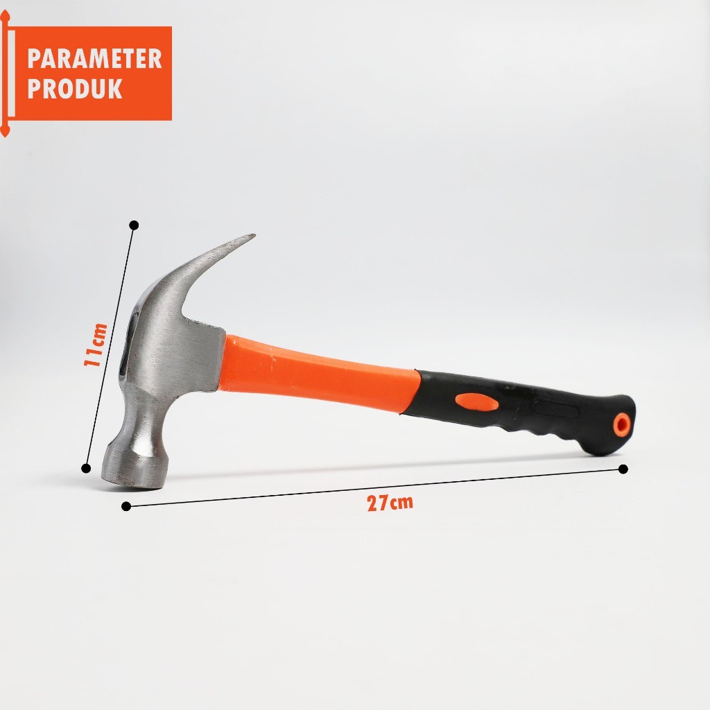 PALU KAMBING GAGANG FIBER ANTI SLIP MARTIL CUNGKIL PAKU CLAW HAMMER BESAR /TOOL PERKAKAS TANGAN -