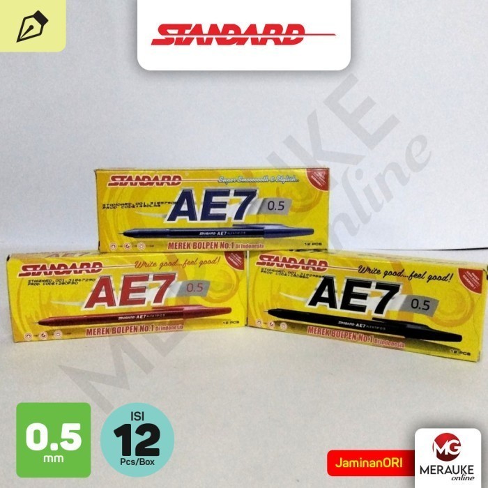 

Ballpoint STANDARD AE7 ALFATIP - H/M/B 12 Pcs