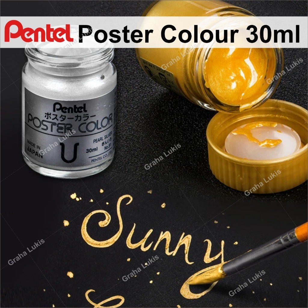 

PENTEL POSTER COLORS 30ML - GOLD/SILVER - CAT POSTER