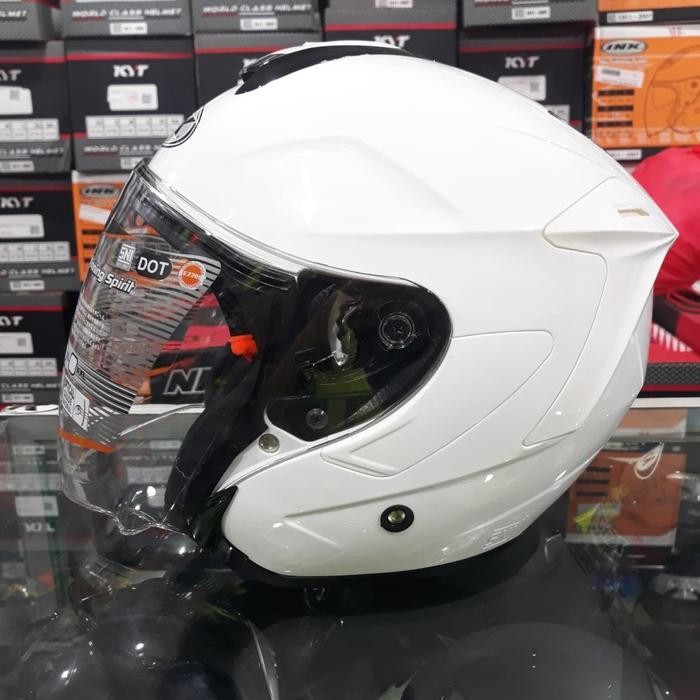 HELM INK DYNAMIC SOLID WHITE/PUTIH ORIGINAL