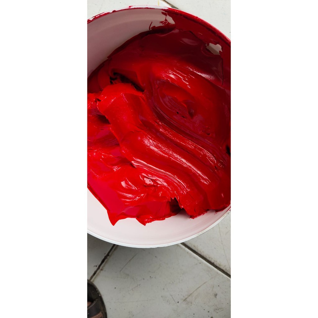 

Tinta plastisol merah SINAR HARAPAN SABLON kemasan 1kg