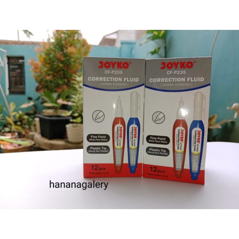 

(12 pcs) TIPE-X JOYKO CF-P235 /JOYKO CORRECTION FLUID PEN JOYKO CF-P235