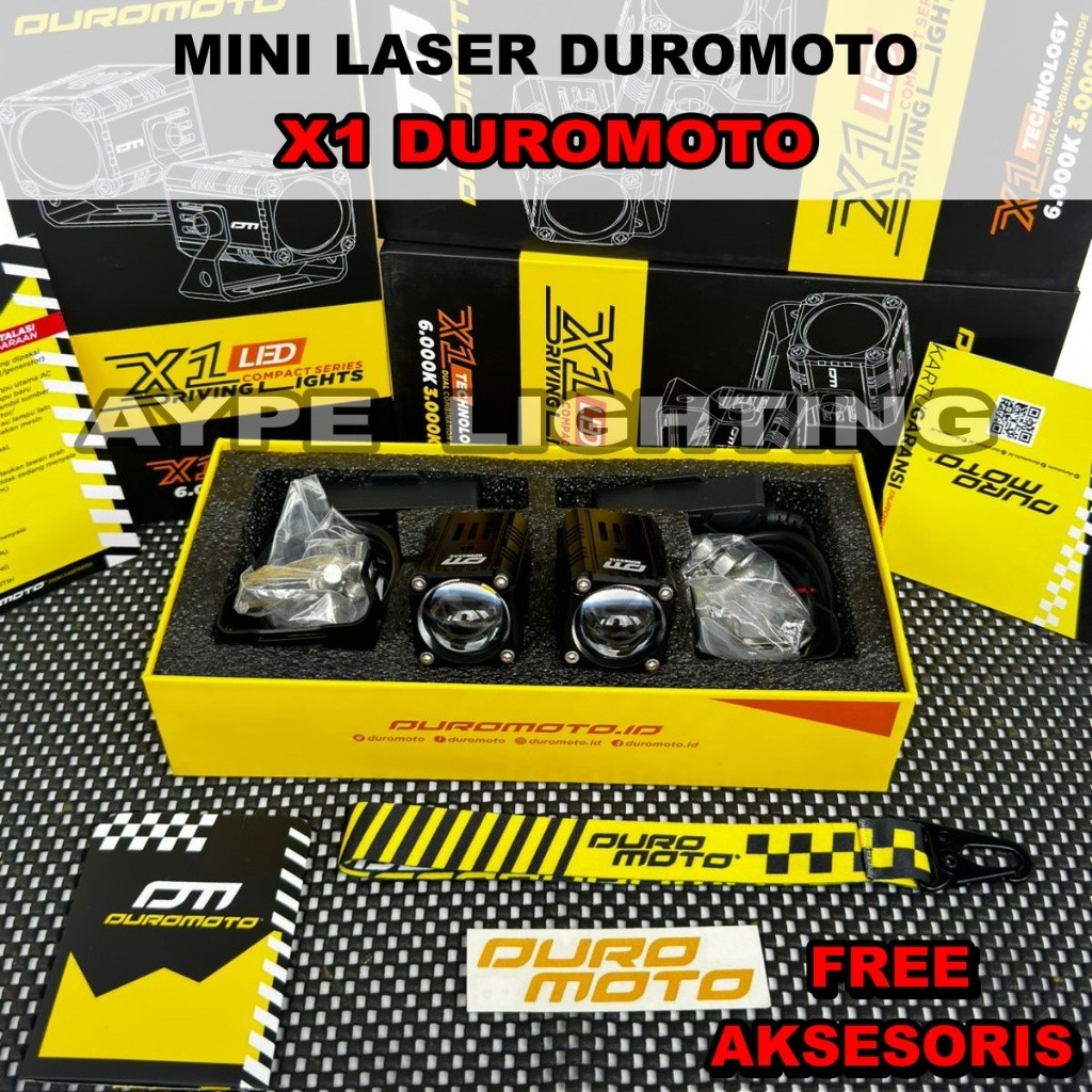 Duromoto Lampu X1 Duromoto 40 Watt Mini Laser X1 Duromoto Plus Kipas Dr External