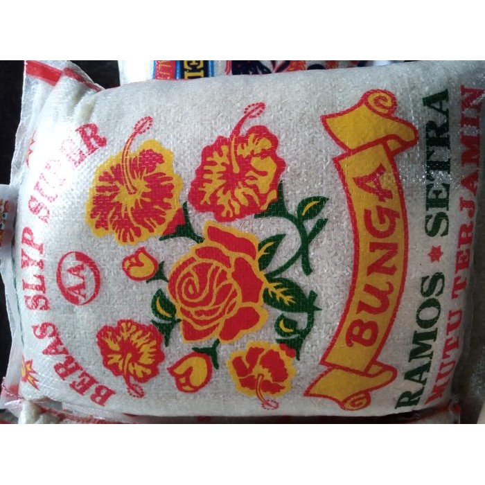 

Terlaris Beras Bunga Ramos Setra Pulen 10 Liter/ Beras Ramos Setra Cap Bunga