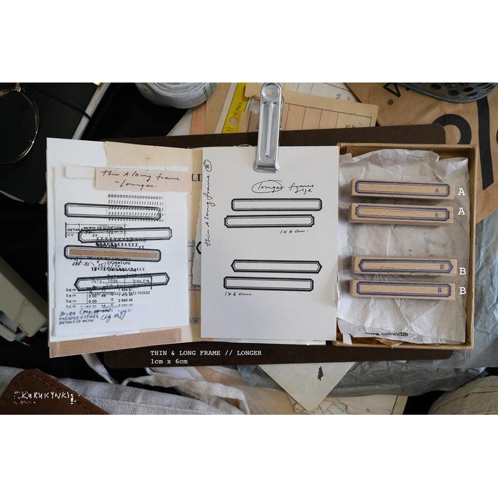 

Tkj - Kurukynki Thin & Long Frames Rubber Stamps