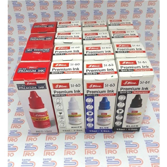 

Tinta Stempel Waterproof / Tinta Permanent / Tahan Air / Tinta Anti Luntur SHINY (15ml)