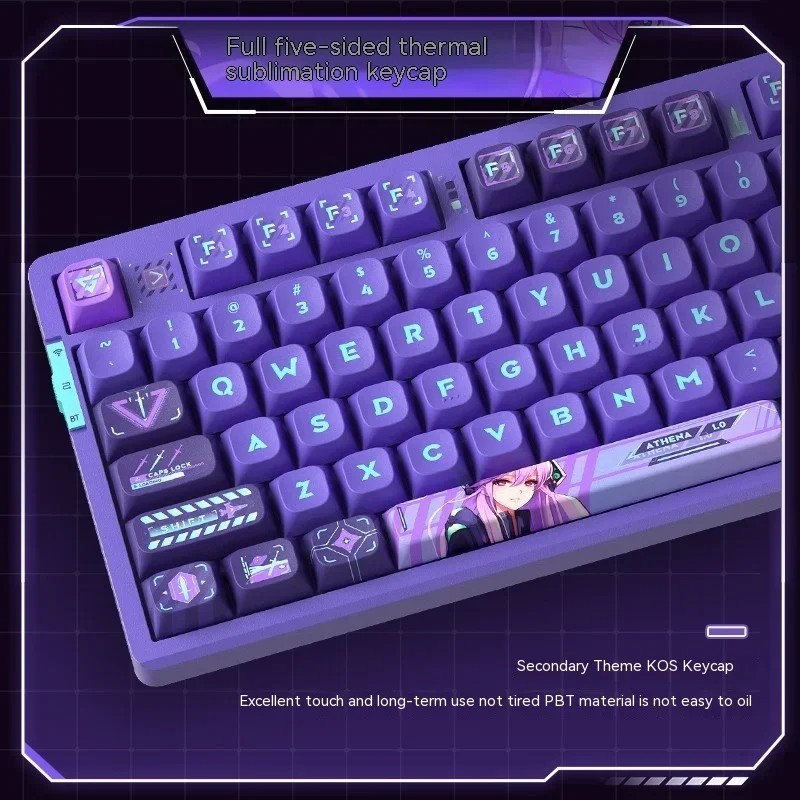 VGN V87 Pro Tri-mode Wireless Gaming Mechanical Keyboard BlueTooth USB Dynamic RGB Ergonomics PC Gam