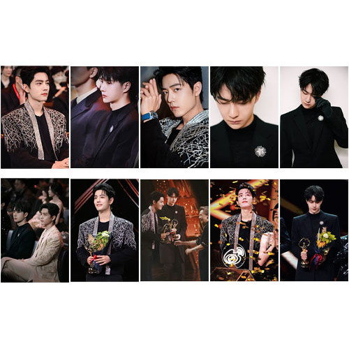 2023 Year Weibo Night Wang Yibo Sean Xiao Zhan BJYX mini Card Sticker Photo Poster Card Paste Wall S