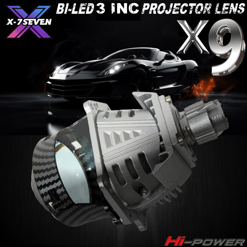 X-7SEVEN - Biled Projetor X9 3 Inch Hh Power 100 Watt 10-24V Biled Motor Mobil