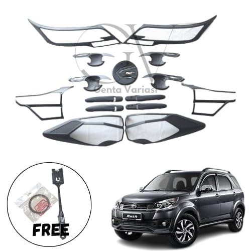 Terbatas Paket Cover Lampu Handle Outer Tank Cover Toyota Rush 2021 Gr Sport