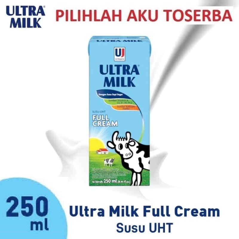 

Susu Ultra Full Cream 250 ml - 1 DUS ISI 24 pcs