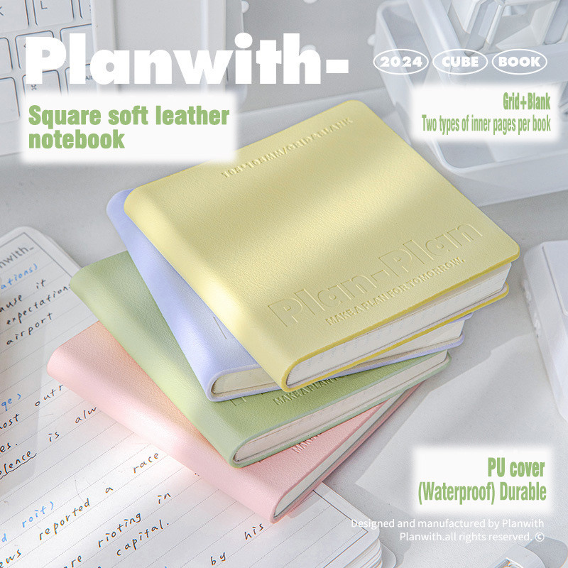 

Square Soft Book Simple Ins Style Student Writing Learning Manual Portable Notebook With 2 Types 80