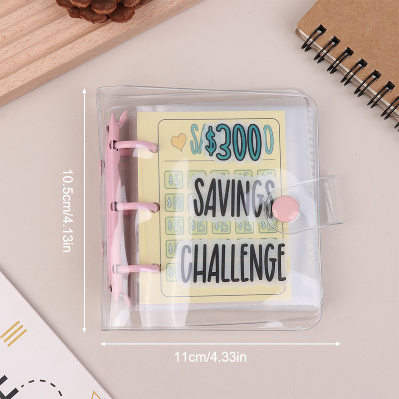 

Mini Savings Challenge Binder 150-5000Usd Savings Challenges Book Cash Budget Storage Notebook