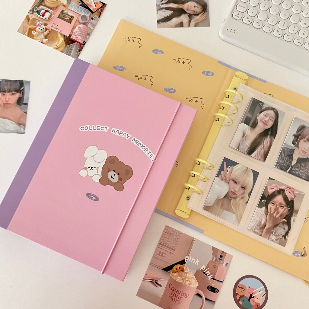 

Sharkbang Designed A5 Binder Collect Book 25Mm Ring Cover Puppy Bear Diary Journal Refills Bandage