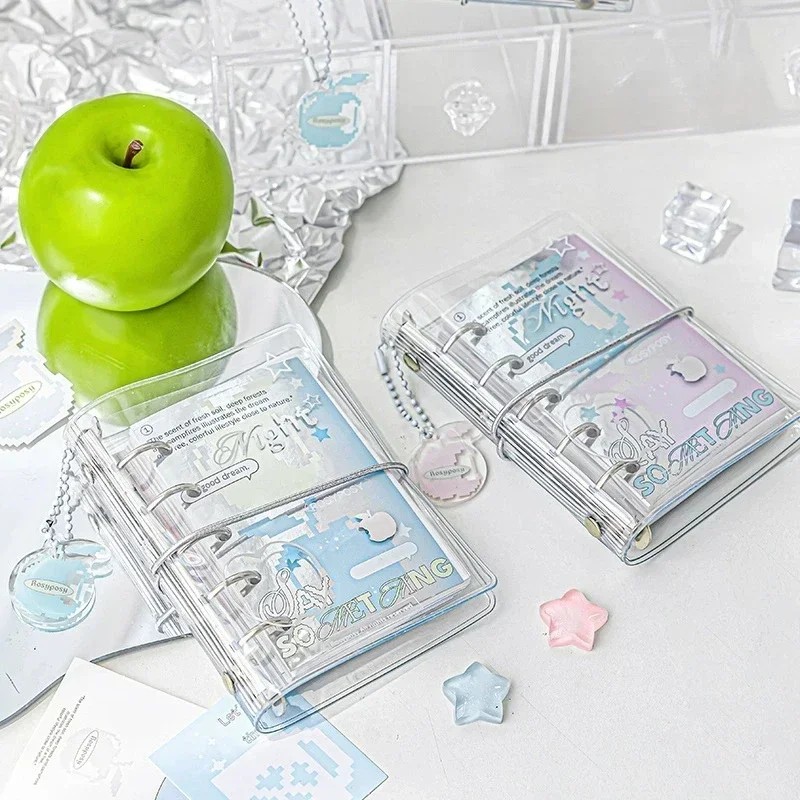 

M5 Pocket Binder Notebook Loose-Leaf Planner Yearly Daily Weekly Agenda Notepad Transparent Cover