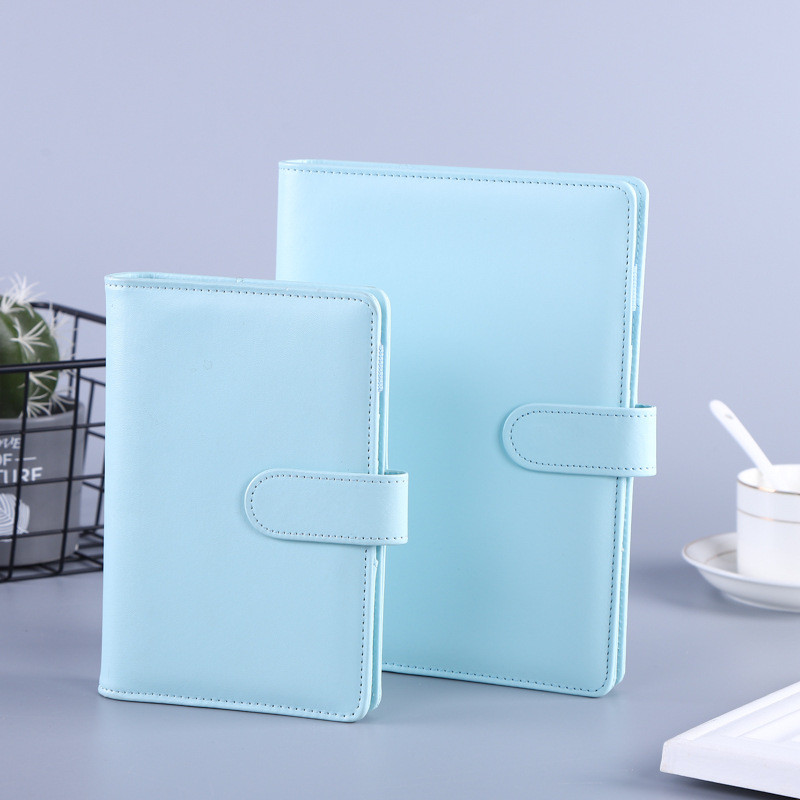 

Macaroon Color A6/A5 Pu Leather Diy Binder Notebook Cover Diary Agenda Planner Paper Cover School