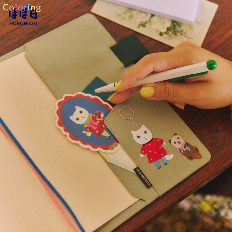 

Hobonichi Techo A5 Cover Only Yumi Kitagishi: Letter, Filled With Items To Send Handwritten Messages