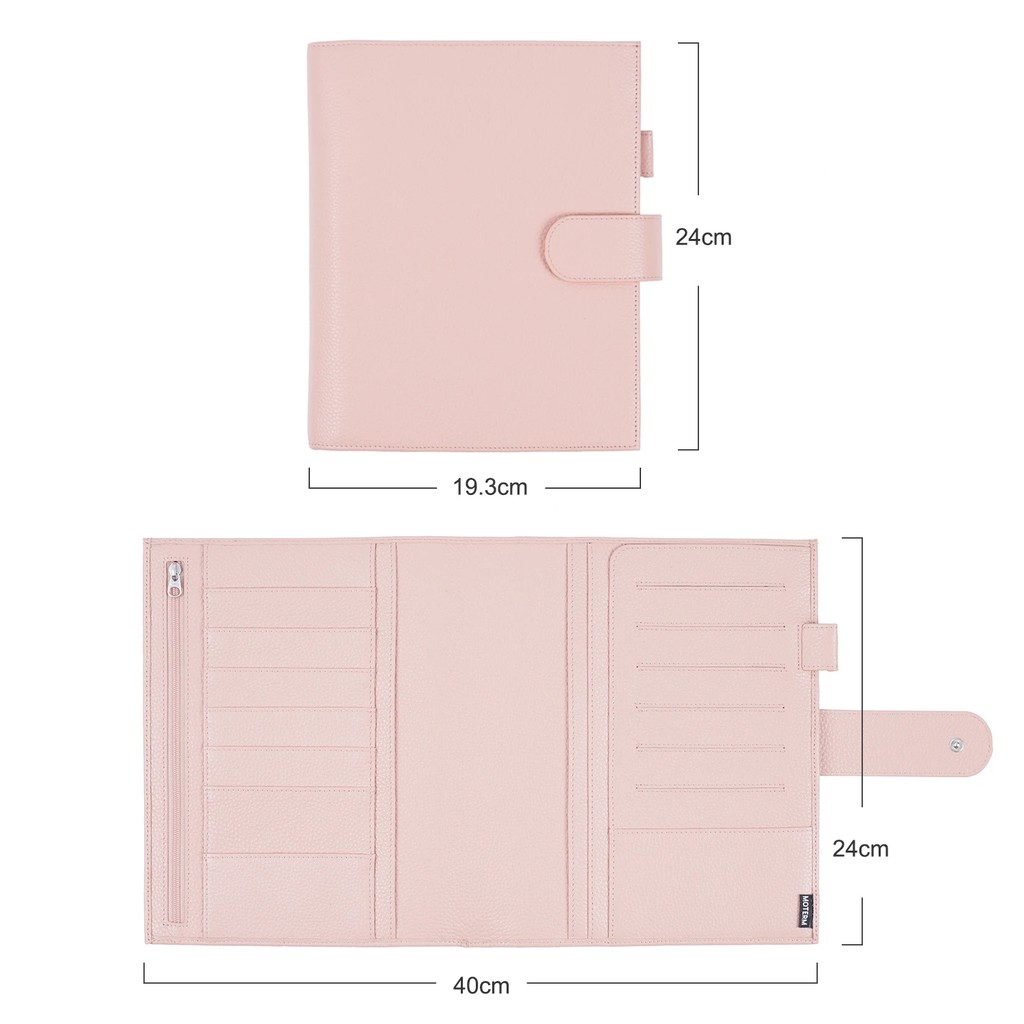 

Limited Imperfect Moterm Discbound Series Half Letter Cover Pebbled Grain Cowhide Junior Expansion