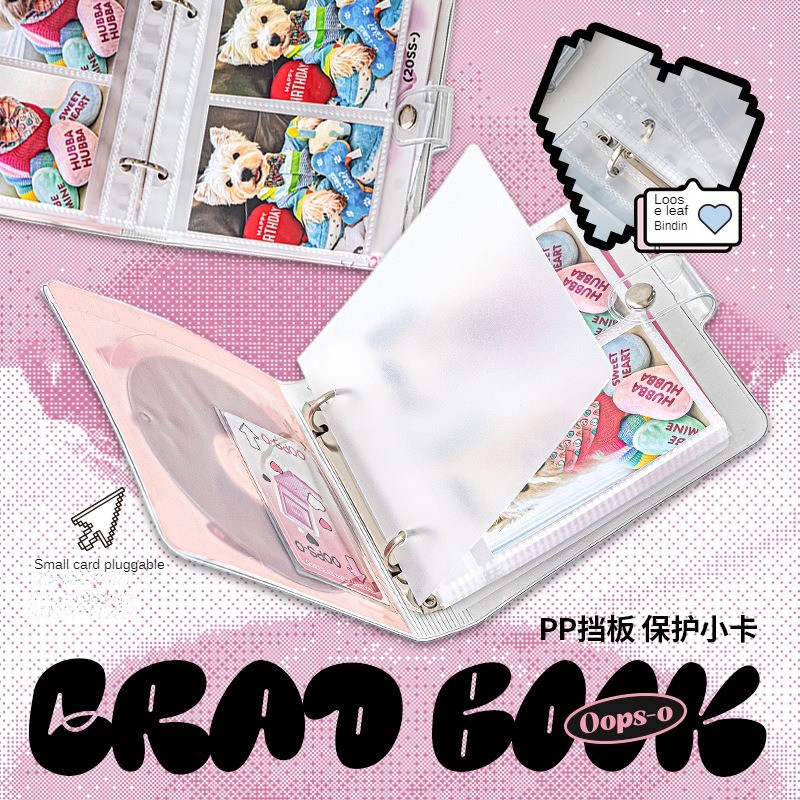 

Retro Cd Kpop Photocards Collect Book Binder A7 Notebook Cover Diary Agenda Planner Stationery Photo