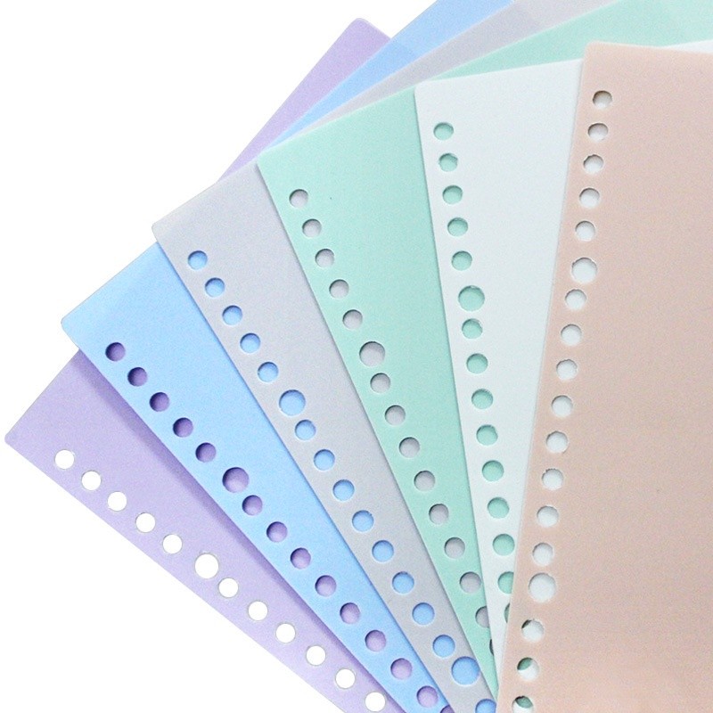 

2Pcs School Binder Loose-Leaf Paper Cover A5 / B5 / A4 Thickened Frosted Budget Binder Replaceable