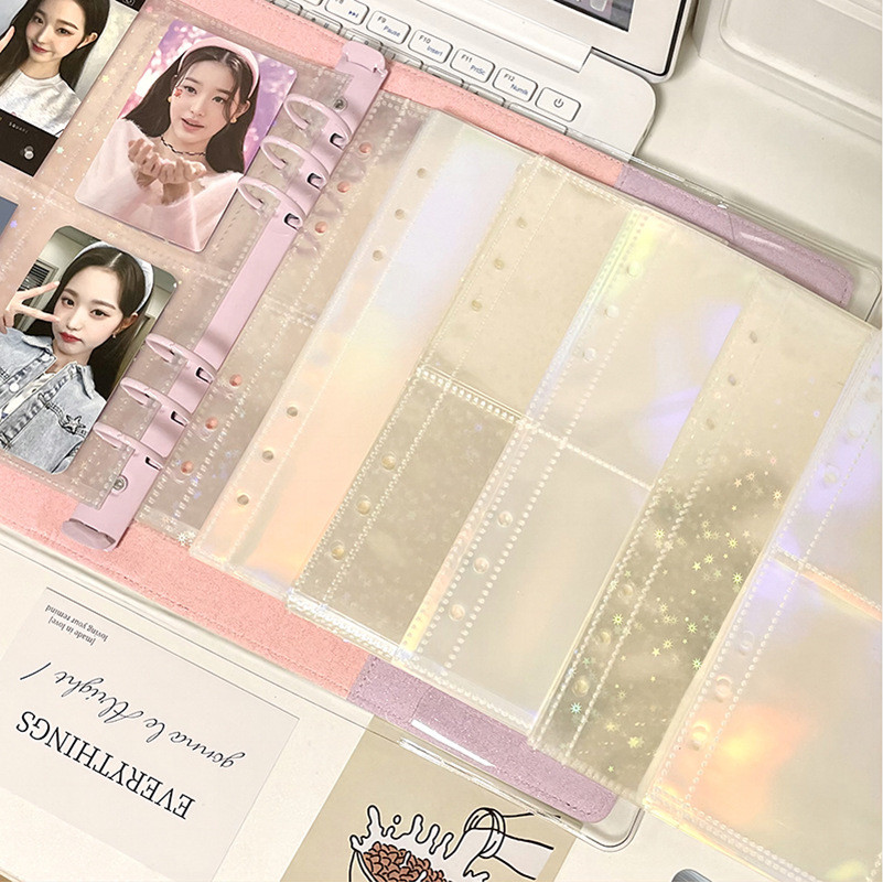 

10Pcs/Pack A5 Binder Photo Card Inner Pages Kpop Idol Card Photo Album Refillable Sleeves Can Holder