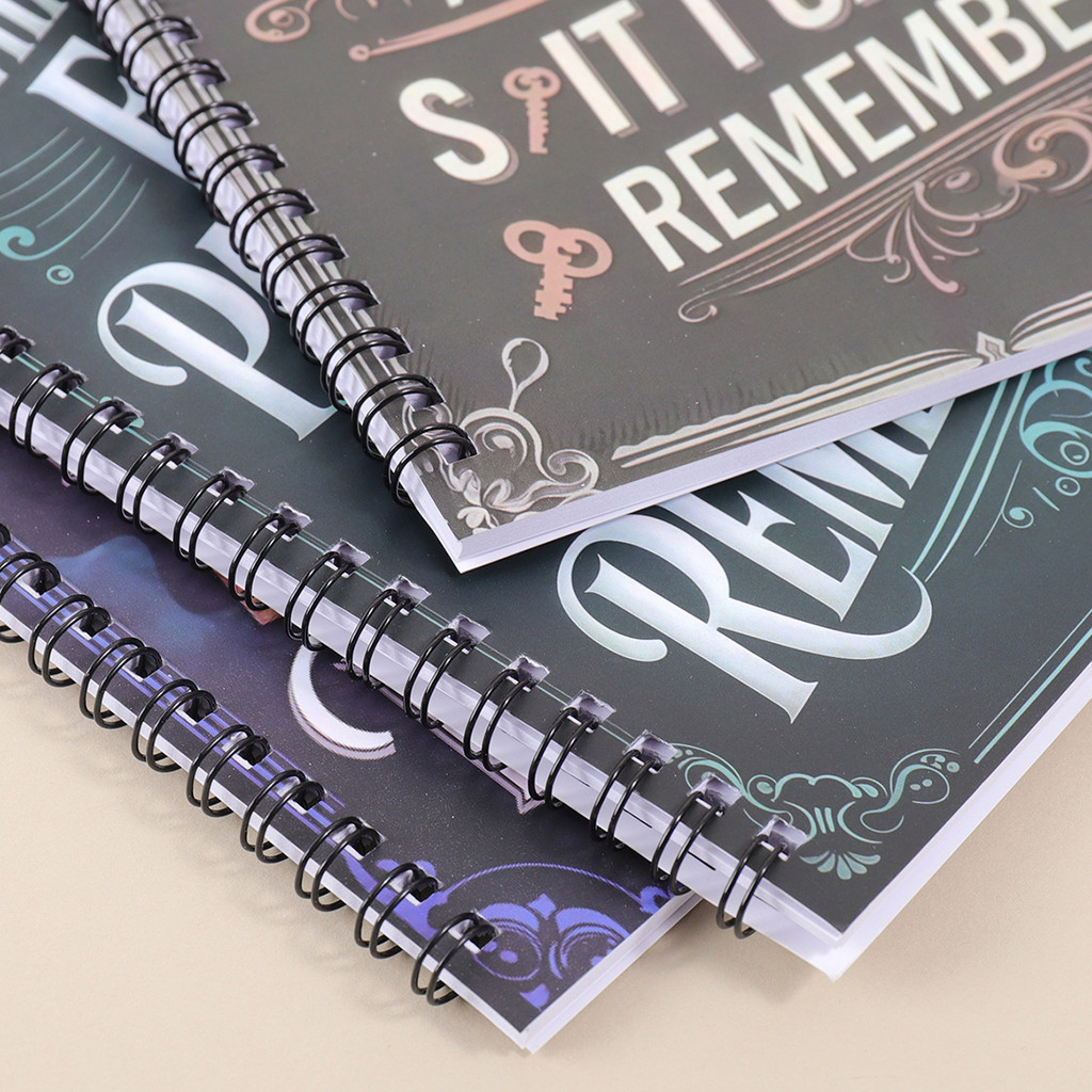 

1 Spiral Password Notebook, Turquoise Cover Gold Key Design - 70 Pages, Suitable For Memorizing