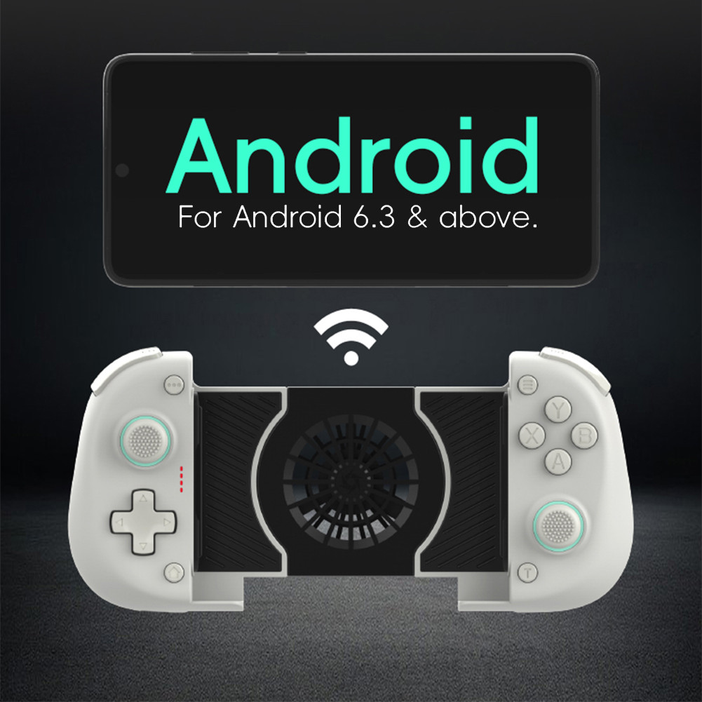 Wireless Bluetooth-Compatible Telescopic Gamepad With Cooling Fan Mobile Phone Gamepad