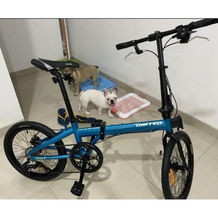 Sepeda Lipat 20 Inch United Pact New 2021 Alloy 8 Speed Garansi Resmi 5 Tahun