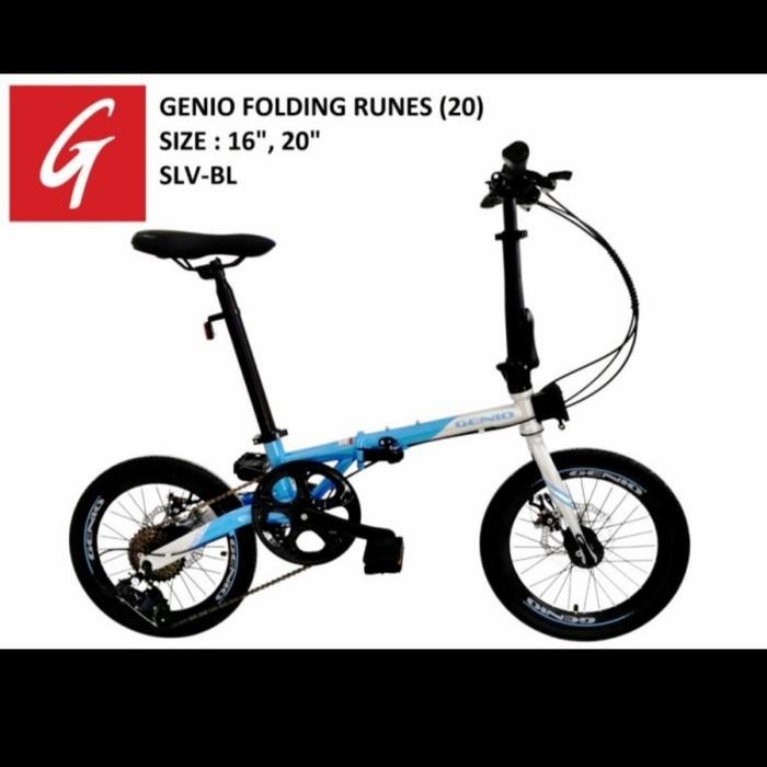 Sepeda Lipat 16 Genio Runes 1.0 New Chromoly