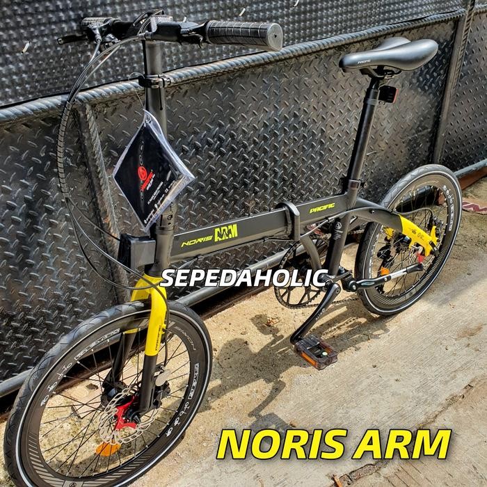 Sepeda Lipat 20 Inch Pacific Noris Arm Alloy 9 Speed Hidrolik Ht