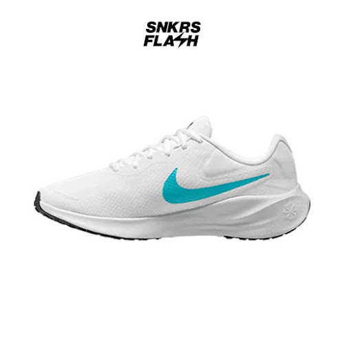 NIKE Revolution 7 White Sepatu Lari Pria - FB2207103 - Size 44.5