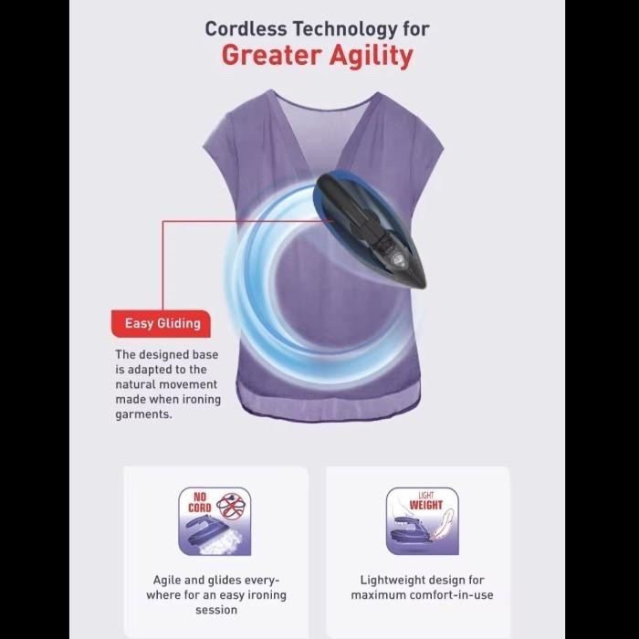 Tefal Freemove Air Steam Iron Setrika Uap Tefal Fv6551