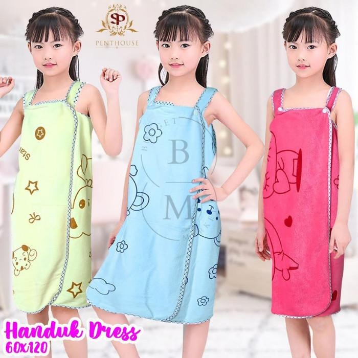 XQP HANDUK MANDI ANAK KIMONO DRESS PENTHOUSE UKURAN 60X120CM SUV