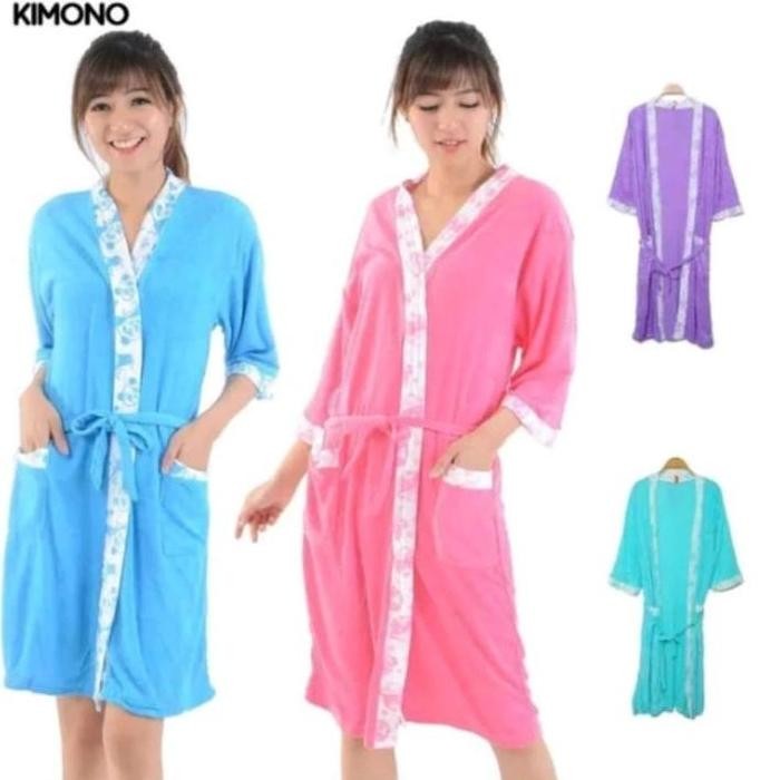 Terbatas Baju Handuk Kimono Wanita Dewasa Baju Handuk Mandi