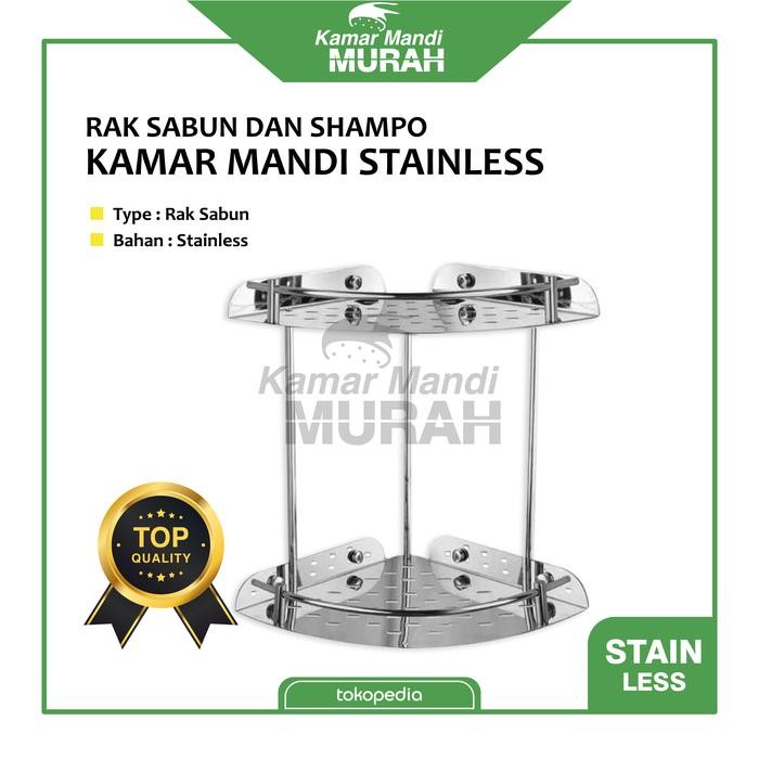 rak sabun dan sampo kamar mandi stainles