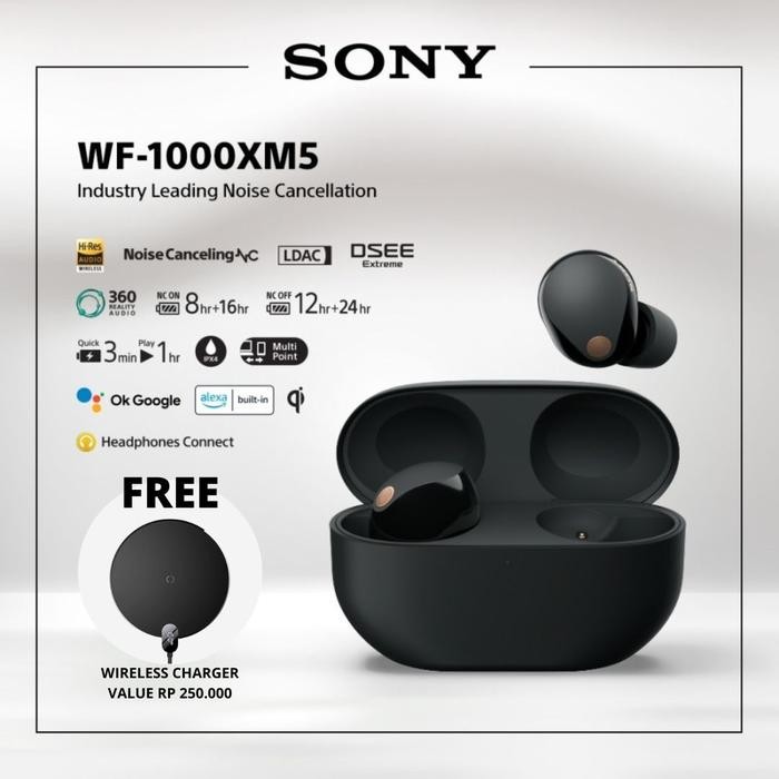 Promo Sony Wf-1000Xm5 / Wf1000Xm5 / Wf 1000 Xm5 - Anc Tws Bluetooth Earbuds