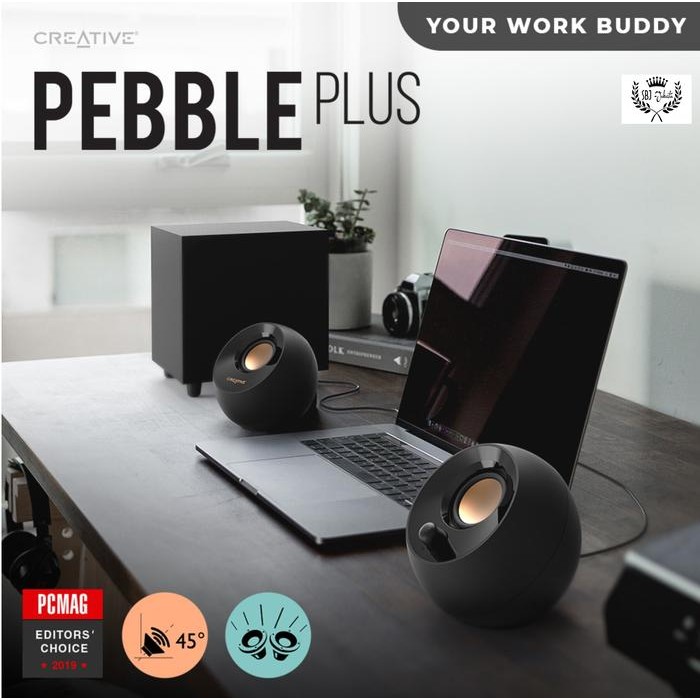 Terbaru Creative Pebble Plus 2.1 Usb Powered Desktop Speaker Far Field Driver