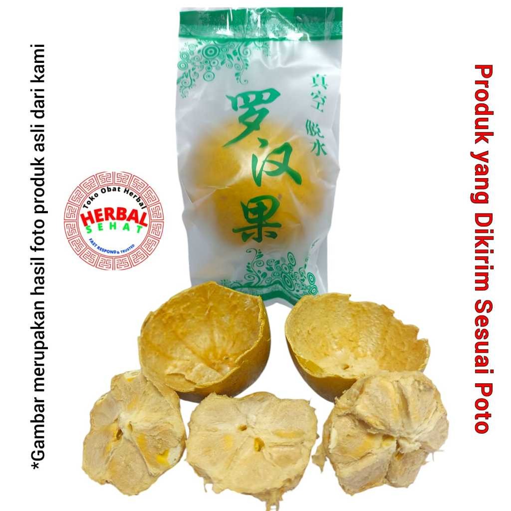 

Lo Han Kuo Emas 4 Buah / Luo Han Guo Kuning / Lohanko Gold / Lo Han Kuo / Luohanguo / Lohanko