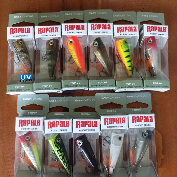 PREMIUM UMPAN CASTING RAPALA X-LIGHT POPPER FNP04 ORIGINAL