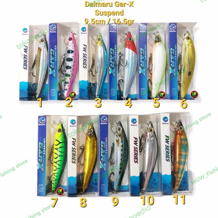 PREMIUM UMPAN CASTING MINNOW DAIMARU GAR X 97