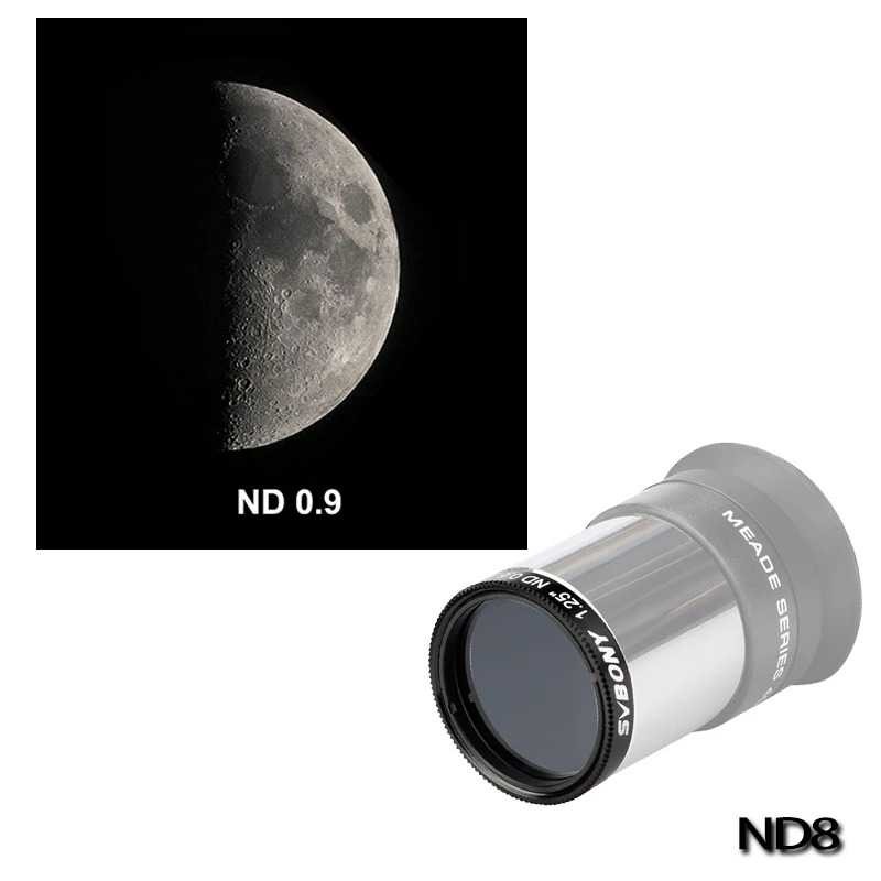 

Filter Teleskop Monokuler 1,25 Inci dengan Kepadatan Alami Natural Density Eyepiece 1.25 Inch Monocular Telescope Filter Warna Hitam Jenis Filter ND8