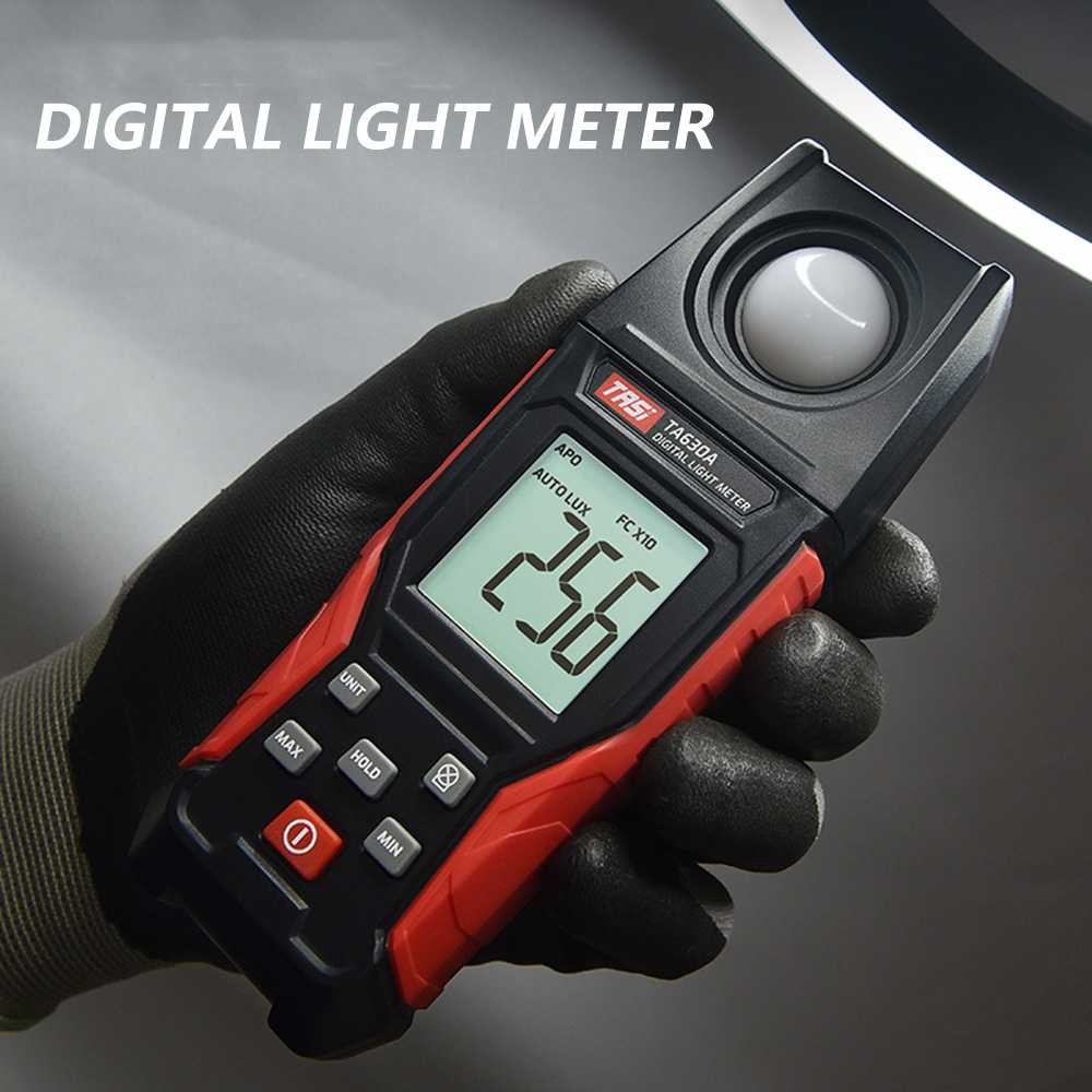 

Pengukur Intensitas Cahaya Digital Lux Meter Layar LCD Lux Meter Digital Light Intensity Meter LCD Screen Warna Red Black