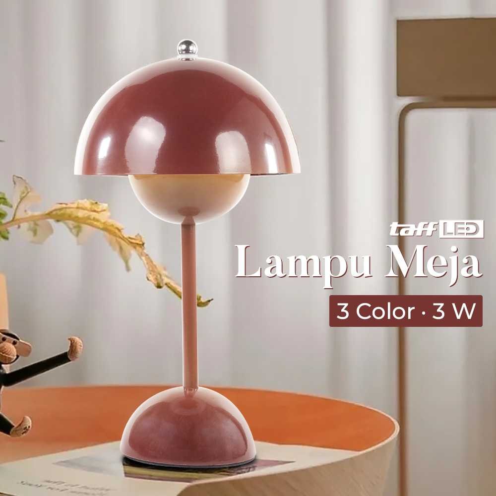 

Lampu Meja Hias LED 3 Warna Jamur Modern 3W yang Dapat Diredupkan Modern Mushroom 3 Color 3W Dimmable LED Decorative Table Lamp Warna Dark Red