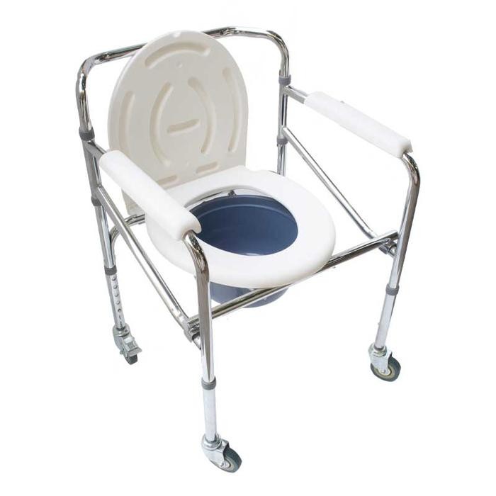 PREMIUM SELLA Commode Chair Lipat Roda Kursi BAB / Kursi Buang Air Besar Roda Tipe 696 Sella