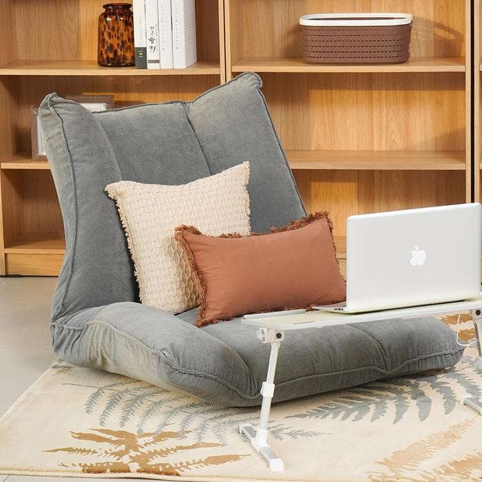 PREMIUM INFORMA HAVEN KURSI LIPAT FABRIC - ABU-ABU