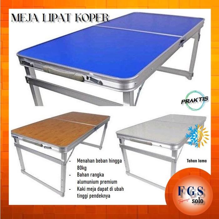 PREMIUM meja lipat koper/meja piknik/meja jualan/meja kantor/meja koper