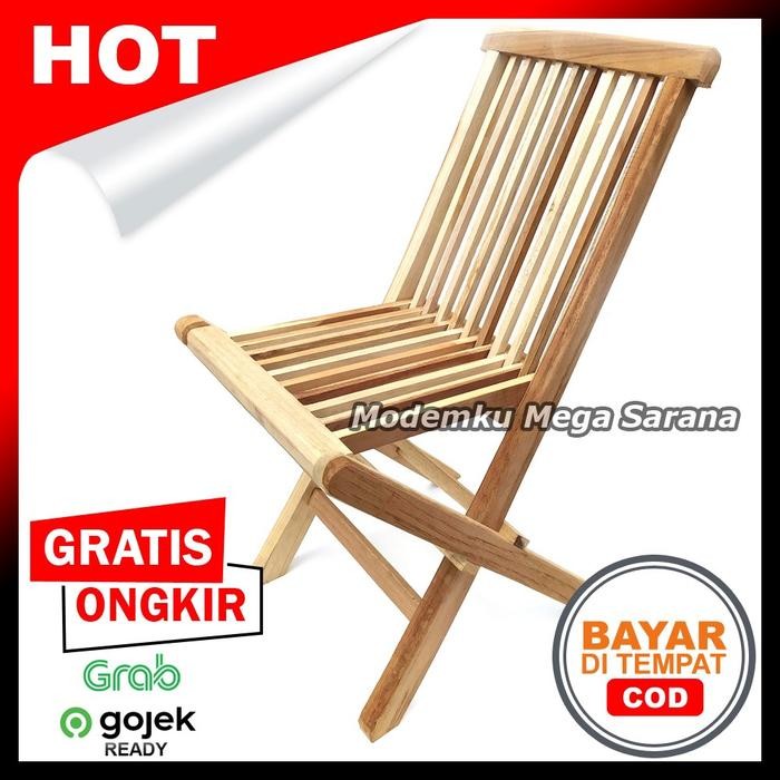 PREMIUM Kursi Lipat Kursi Lempit Kayu Mini Portable bisa ditenteng